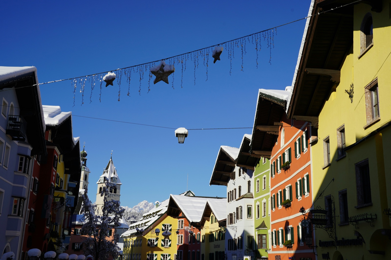 Die Vorderstadt von Kitzbühel im Winter